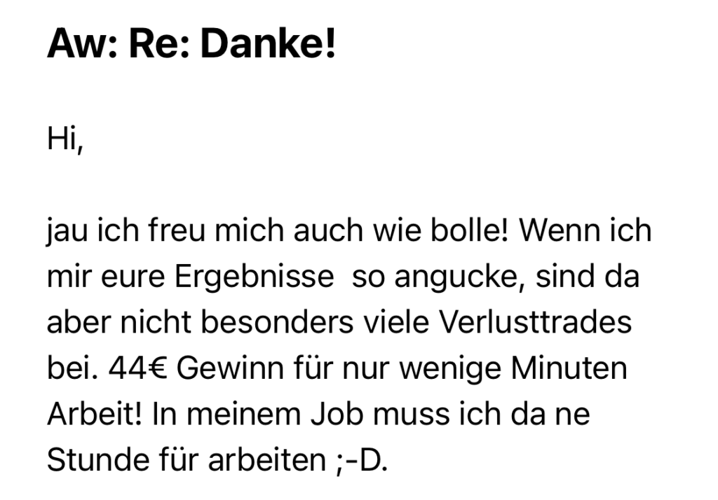 Trading Gewinne